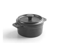 Lacor - 63401 - Mini Casseruola, Casseruola Con Coperchio, In Melamina, Lavabile in Lavastoviglie, SENZA BPA, Ø14 cm, 640 ml, Grigio