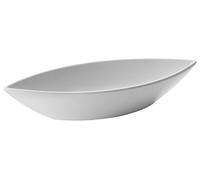 Lacor 63557 - Classica fontana ovale di melamina 32x12x6 cm - Bianca