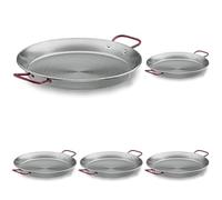 LACOR 63629- Padella per Paella di Ferro 28 cm (Confezione da 5)