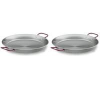 LACOR 63633- Padella per Paella di Ferro 32 cm (Confezione da 2)