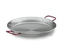 Lacor 63656 Steel PRO 63656-Paellera, in Acciaio, 55 cm, Metallo, Nero