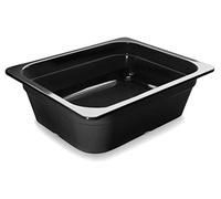 Lacor 66210J - Bacinella melamina nera gn 1/2 265x325x100