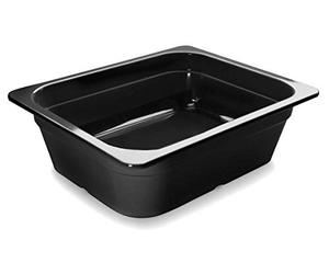 Lacor 66210j Nero GN behalter melamina GN1/2 X 100 mm, Melamina, Black, 33 x 27 x 10 cm