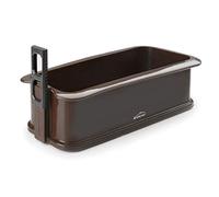 Lacor - 66776 - Stampo rettangolare in silicone staccabile, Pasta, Silicone alimentare antiaderente, Chiusura sicura, Ideale per Pastelli e Torte, Base di vetro, 29 x 13 cm, Marrone