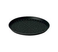 Lacor 67828 - Stampo per pizza, alluminio con fori da 28 cm, nero