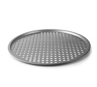 LACOR - 68471 - Stampo per Pizza, Teglia per Pizza Forata, Stampo Antiaderente, Collezione Delize, Senza PFOA, Forno, Frigo e Congelatore, Acciaio al Carbonio, 36 cm, Altezza 1 cm