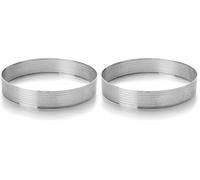 LACOR 68536 Stampo Rotondo ARO Perforata, Grigio, 16 x 16 x 2 cm (Confezione da 2)