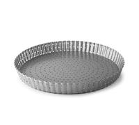 Lacor - 68782 - Tortiera Crostata, Stampo Crostata, Stampo Riccio, Forato, Acciaio al Carbonio, Senza PFOA, Antiaderente, Adatto al Forno, Adatto al Congelatore, 24 cm