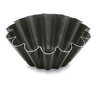 Lacor 68810 - Flanero ondulato in alluminio antiaderente 10 cm - Nero