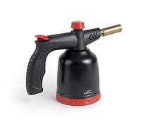 Lacor Cannello da Cucina, Torcia a Gas Professionale, accensione piezoelettrica, Fiamma Regolabile, Ricaricabile con cartucce, Sistema 360°, 1,7 kW, 1300 °C, Nero, Plastica