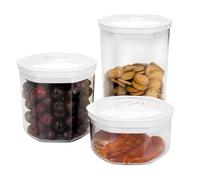 Lacor 69051 Set 3 barattoli sottovuoto, Plastica