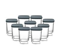Lacor - 69438 - Bicchieri per Yogurtiera, Barattolo in Vetro Trasparente, 9 Pezzi, Adatto per Lavastoviglie, Senza BPA, Capacità: 170 ml