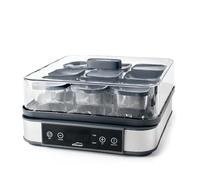 LACOR 69439 Yogurtiera in Vetro Deva, Stainless Steel