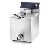 LACOR 69468 69468 - Friggitrice elettrica con rubinetto professionale, 3250 W, 8 l, acciaio inox