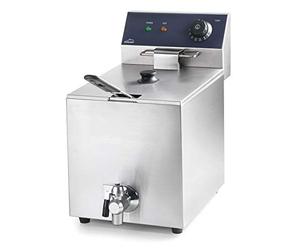 Lacor 69468 - Friggitrice elettrica con rubinetto professionale 3250 W, 8 L | Utensile professionale duraturo; progettato per prestazioni ottimali e una pulizia rapida in lavastoviglie