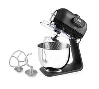 Lacor 69583 - Frullatore elettrico delicato per pane, impastatore, 5 velocità, pannello di controllo manuale, in acciaio inox, 1000 W, 5 l, 5 litri, colore: nero