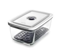 Lacor - 69688 - Contenitore Ermetico per Alimenti, 1 Litro, Intelligente, Vetro Borosilicato, Valvola per Vuoto Speciale, Adatto per Lavastoviglie, Microonde e Congelatore