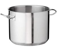 LACOR 8414271039867 - Pentola bassa con coperchio, 32 cm, acciaio inossidabile