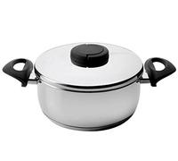 Lacor 85028 - Casseruola con Coperchio Estudio 26 Acciaio Inox