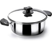 Lacor 88022 - Casseruola con Coperchio Nova Ladycor 22 cm, 3 litri | Realizzato in acciaio inossidabile alimentare; alta resistenza alla corrosione e usura quotidiana in cucina