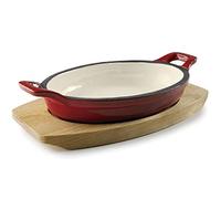 Lacor - Casseruola ovale, Alluminio, Rosso sfumato, 21'7x15 cm