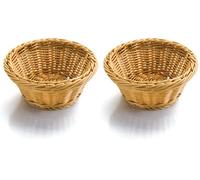 LACOR-Cestino per il pane rotondo 19 x 19 x 8 cm naturale (Confezione da 2)
