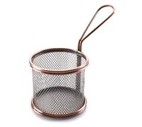 Lacor Cestino Rotondo Bronzo, Acciaio Inox, Grigio, 9 cm
