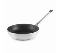 LACOR Padelle Chef-Tristrato Antiaderenti, Padella Honda, Antiaderente 3 Strati, Ecologico, Senza Pfoa, Adatto a Tutti i Tipi di Cucine Tranne Induzione, Alluminio, 28 cm, 21528