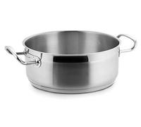 Lacor Eco-Chef Pentola per Arrosti Senza Coperchio, Argento, 32x1x12.5 cm