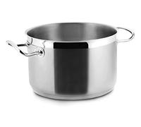 Lacor 57029 - Casseruola alta senza Coperchio Eco Chef 28cm Acciaio Inox