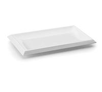 Lacor-Piatto in melamina classica 26 x 16 x 2 cm bianco