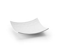 Lacor-Piatto quadrato in melamina, colore: bianco 19 x 19 x 4 cm