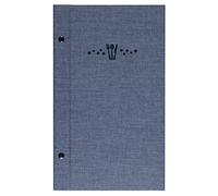 Lacor Sandro Collection 28372 - Porta menù realizzato in Telflex con viti esterne, termosaldate di colore blu, 16 x 28,5 cm