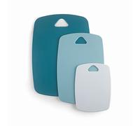 Lacor Set di 3 Taglieri Ocean, Tagliere,per il Taglio di Alimenti, Foro per Appendere, Polipropilene, Dimensioni, 20x15 cm, 30x20 cm e 35x25 cm, Blu, 60555