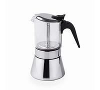 Lacor - 62126 - Siena Caffettiera italiana, Caffettiera espressa, acciaio inox 18/10, adatta a tutti i tipi di fuochi inclusi induzione, lavabile in lavastoviglie, 6 tazze, finitura lucida a specchio
