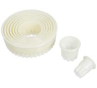 Lacor Stampini per Biscotti Rotondi scanalati in Nylon, nailon, Bianco Sporco, Taglia Unica