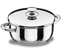 Lacor Vitrocor Casseruola, Argento, 24 x 9.5 cm