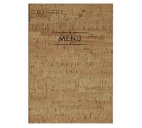 Lacor Vrelajzquez Collection 28331 - Porta menù realizzato in similpelle con tasche fisse in PVC in pelle di arancio resistenti, termosaldata di colore marrone, 23 x 32 cm (A4)