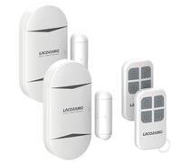 LACORAMO Sensore Di Allarme Per Porte e Finestre 130db Con 2 Telecomandi,2 Batterie,Allarme Per Ingresso Magnetico Senza Fili Per Protezione Bambini,Casa,Frigorifero,Negozio (2 Allarme 2 Telecomandi)