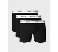 Lacoste 3-Pack Stretch Cotton Boxer Briefs men Boxers & Briefs black in taglia:M