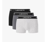 Lacoste 3-Pack Stretch Cotton Boxer da Uomo Argent Chine/Lauze-Noir L