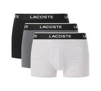 Lacoste 3-Pack Stretch Cotton Boxer da Uomo Argent Chine/Lauze-Noir S