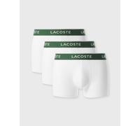 Boxer sportivi da uomo Lacoste Cotton Stretch Jersey 3P - white/whte/white - Bianco (L)