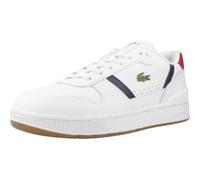 Scarpe Lacoste T-Clip Set Leather bianco blu marino rosso - 44.5