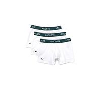 Boxer sportivi da uomo Lacoste Casual Cotton Stretch Boxer 3P - Bianco (M)