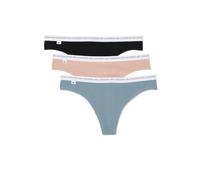 Lacoste 8F1341 Mutandine a Perizoma, Noir/ALLIAGE-Cachemire, XL da Donna