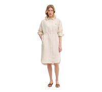 Lacoste - Abito chemisier oversize in misto lino - - Dresses - Donna - Beige - S