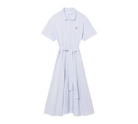 Lacoste - Abito Polo Svasato in Petit Piqué - - Dresses - Donna - Blu - S