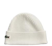 Czapka zimowa Lacoste Unisex Ribbed Wool - Bianco