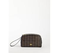 Lacoste beauty-case con stampa logo monogramma marrone One Size